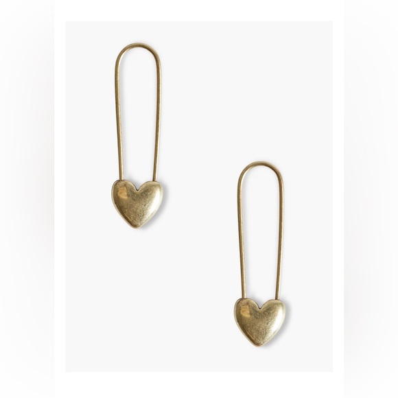 Lucky brand gold safety pin earring - Picture 1 of 10
